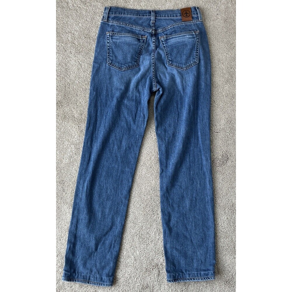 Aviator Jeans Women 26 Relaxed Boyfriend 32" Denim Comfort Medium Wash Travel - Picture 3 of 6